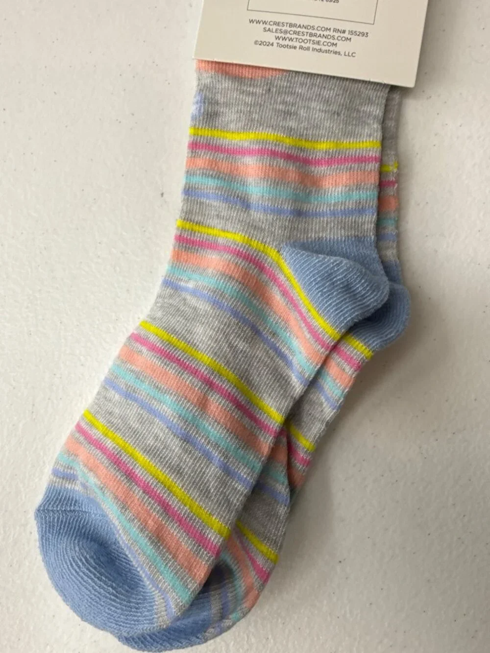 Kids Candy Crew Socks Size 9-3.5 Colorful Novelty Food Theme NWT